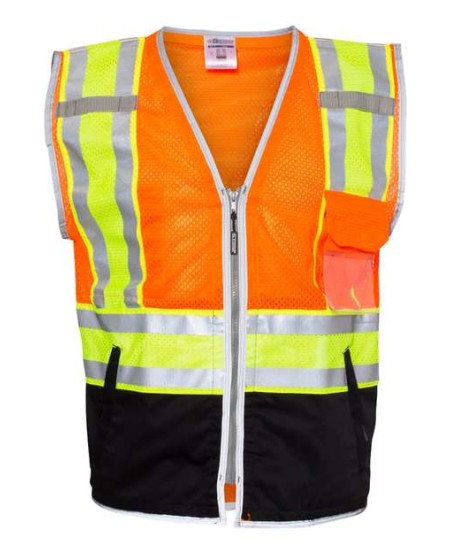 Kishigo 1543-1544 Unisex Premium Brilliant Series Ultimate Reflective Vest – Unisex Safety Vest | M–5XL | ANSI/ISEA 107-2015/2020 Type R Class 2