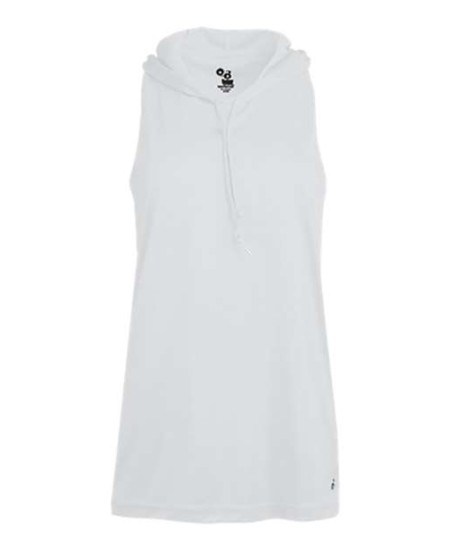 Badger 4111 Women's B-Core Racerback Hooded Tank Top – 100% Polyester Hooded Racerback Athletic Tank | XS–2XL