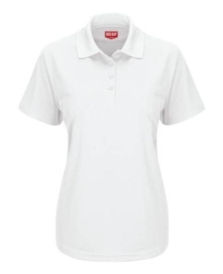 Red Kap SK97 Women's Performance Knit Pocketless Core Polo – 100% Polyester, Moisture Wicking, Tailored Fit | 10+ Colors