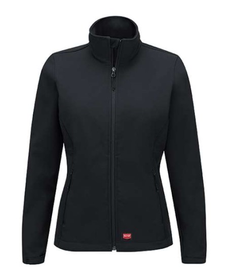 Red Kap JP67 Women's Deluxe Soft Shell Jacket – 10.3 oz. 96/4 Poly/Spandex, Water & Wind Resistant | XS–3XL
