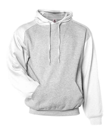 Badger 1249 Unisex Sport Athletic Fleece Hooded Sweatshirt – 9.5 oz. 60/40 Ring-Spun Cotton/Polyester with Contrast Inserts | XS–4XL