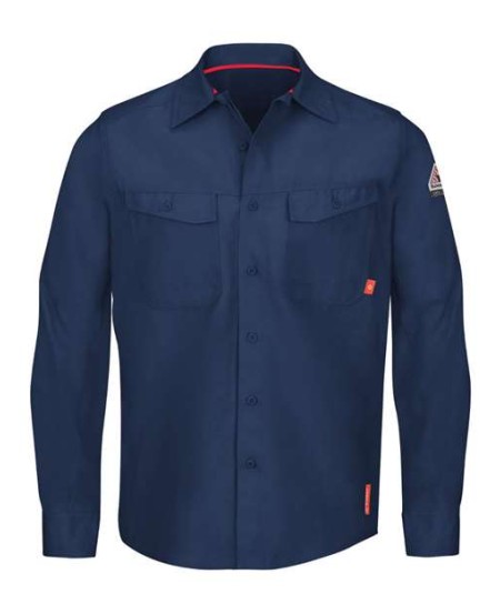 Bulwark QS40 Men's iQ Series® Endurance FR Work Shirt – Westex G2™ 6.9 oz. 65/35 Cotton/Poly Ripstop | ATPV 9.0 cal/cm² CAT 2