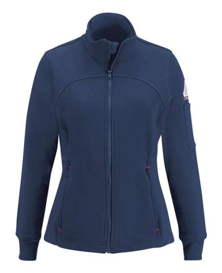 Bulwark SEZ3 Women's FR Full-Zip Fleece Jacket – 12.5 oz. 95/5 Cotton/Spandex | EBT 17 cal/cm² CAT 2 | XS–3XL