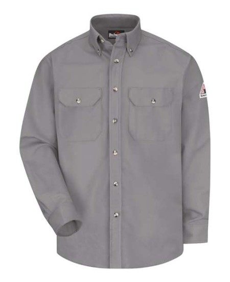 Bulwark SLU2 Men's Midweight FR Dress Uniform Shirt – Westex Ultrasoft 7 oz. 88/12 Cotton/Nylon | ATPV 8.6 CAT 2