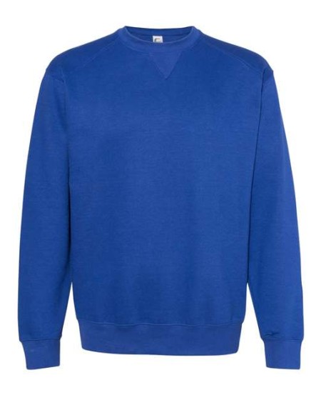 C2 Sport 5501 Men's Crewneck Sweatshirt – 8 oz. 60/40 Ring-Spun Cotton/Polyester | Twill Neck Tape | Spandex Rib Knit | XS–4XL