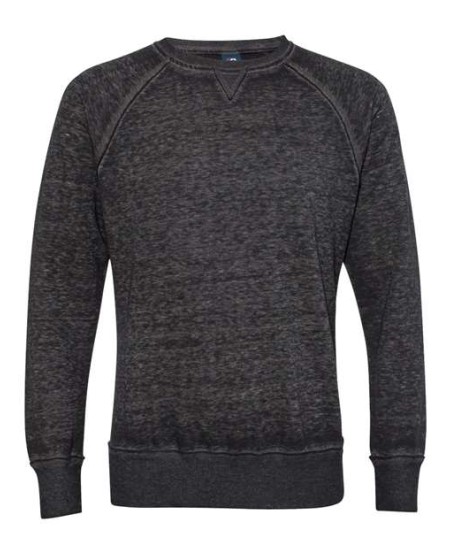 J. America 8920 Men's Vintage Zen Fleece Crewneck Sweatshirt – 7.1 oz. Men's crewneck sweatshirt | S–3XL