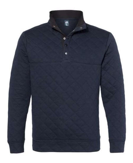 J. America 8890 Men's Quilted Half-Snap Pullover – 10 oz. Men's half-snap pullover | S–3XL
