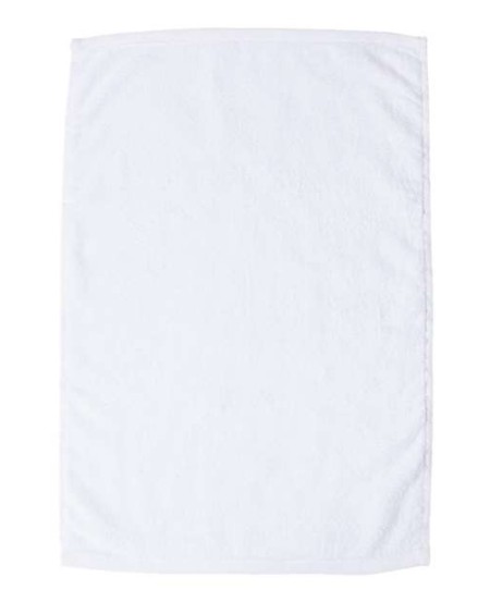 Q-Tees T300 Deluxe Hemmed Hand Towel – 100% Cotton, Velour One Side/Terrycloth Other Side | 16