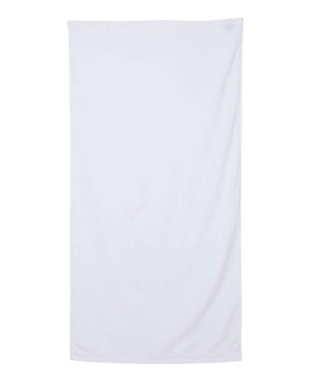 Q-Tees QV3060 Velour Beach Towel – 100% Cotton, Velour One Side/Terry Loop Other Side | 30