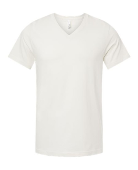 BELLA + CANVAS 3005 Unisex Jersey V-Neck Tee – 4.2 oz. Airlume Combed Ring-Spun Cotton Short-Sleeve V-Neck Tee | XS–3XL