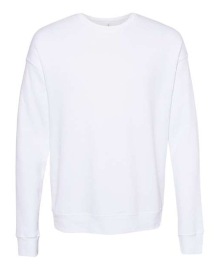 BELLA CANVAS 3945 Unisex Sponge Fleece Drop Shoulder Crewneck Sweatshirt – 8 oz. 52/48 Airlume Cotton/Poly Sponge Fleece Drop Shoulder Crewneck | XS–2XL