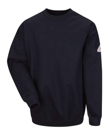 Bulwark SEC2 Men's FR Crewneck Sweatshirt – 12.5 oz. 95/5 Cotton/Spandex Brushed Fleece | EBT 17 cal/cm² CAT 2