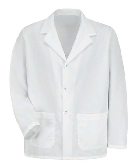 Red Kap KP16 Unisex Specialized Lapel Counter Coat – 5 oz. 80/20 Poly/Cotton, 3-Gripper, 30
