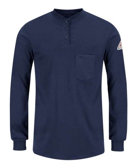 Bulwark SEL3 Women's FR Tagless Henley Shirt – EXCEL FR 7.25 oz. 100% Cotton Interlock | ATPV 9.6 cal/cm² CAT 2