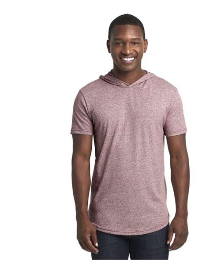 Next Level 2022 Unisex Mock Twist Hoodie T-Shirt – Unisex 5.1 oz./yd², 60/40 combed ring-spun cott | XS–3XL