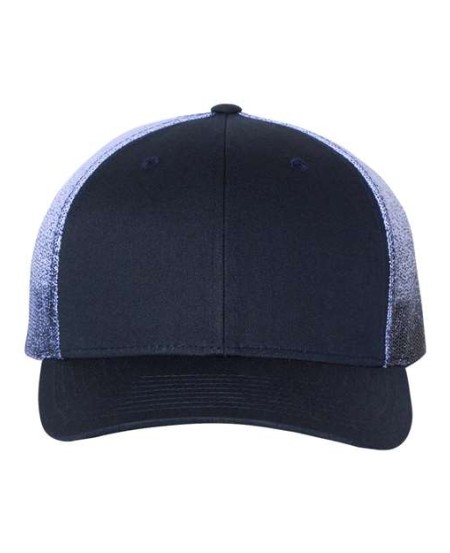 Richardson 112PM Printed Mesh Trucker Cap - 60/40 Cotton/Polyester Front, Printed Camo Mesh Back | OSFM Snapback