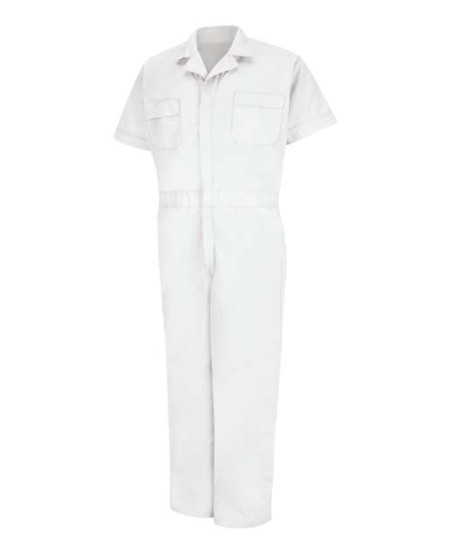 Red Kap CP40T Men's Tall Short Sleeve Speedsuit – 5 oz. 65/35 Poly/Cotton, Touchtex | Tall Sizes