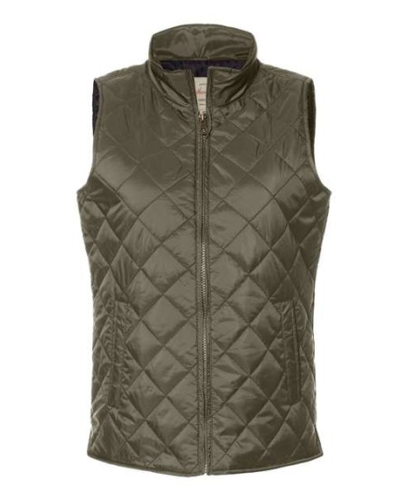 Weatherproof W207359 Women's Vintage Diamond Quilted Vest – Women's 3 oz. 100% Nylon Diamond Quilted Vest with Hi-Lo Hem | S–2XL