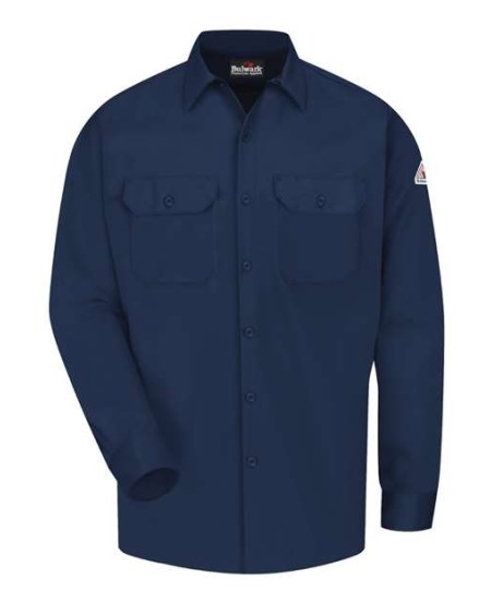 Bulwark SLW2T Men's Tall FR Work Shirt – EXCEL FR ComforTouch 7 oz. 88/12 | ATPV 8.6 CAT 2 Tall