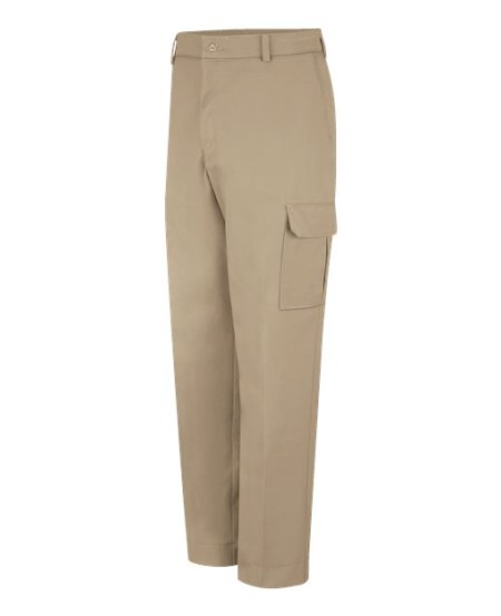 Red Kap PT88EXT Men's Extended Sizes Industrial Cargo Pants – 7.5 oz. 65/35 Twill, 6 Pockets | Extended Waist