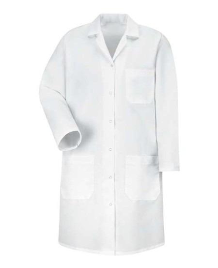 Red Kap KP15 Women's Gripper Front Lab Coat – 5 oz. 80/20 Poly/Cotton Poplin, Princess Seams, 6-Gripper | S–2XL