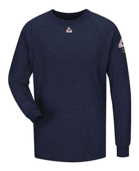 Bulwark SMT2 Men's CoolTouch® 2 FR Long Sleeve Performance T-Shirt – 6.5 oz. 45/35/20 Modacrylic/Lyocell/Aramid | EBT 8.2 CAT 2