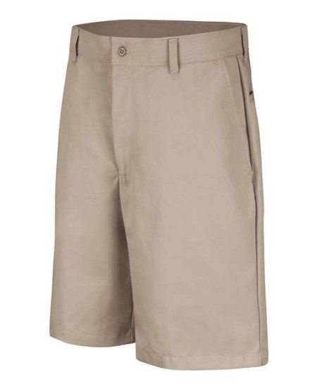 Red Kap PT26ODD Men's Odd Sizes Plain Front Work Shorts – 7.5 oz. 65/35 Poly/Cotton Twill | Odd Waist Sizes