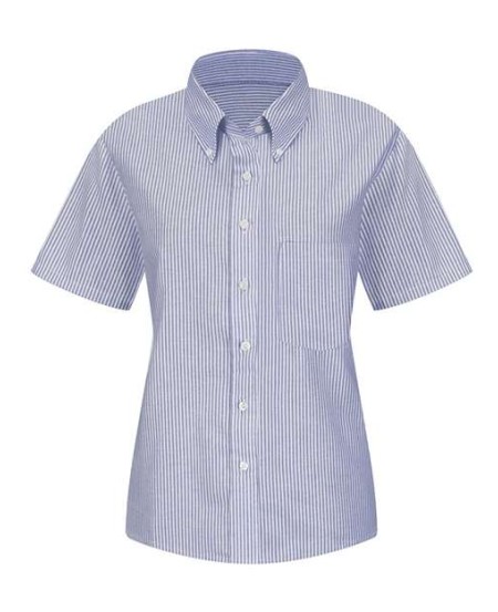 Red Kap SR61 Women's Executive Oxford Dress Shirt – 4.75 oz. 60/40 Combed Cotton/Poly, Spade Pocket | Short Sleeve
