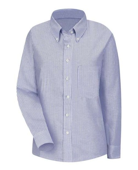 Red Kap SR71 Women's Executive Dress Shirt – 4.75 oz. 60/40 Combed Cotton/Poly Oxford, Long Sleeve | Women's Fit
