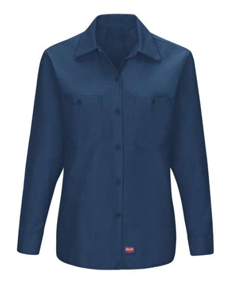 Red Kap SX11 Women's MIMIX Long Sleeve Work Shirt – 4.25 oz. Ripstop Body with Mesh Flex Panels | S–4XL