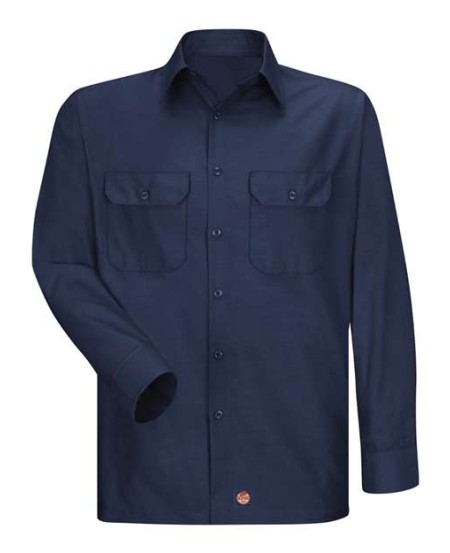 Red Kap SY50T Men's Tall Ripstop Long Sleeve Shirt – 4.25 oz. 65/35 Poly/Cotton Ripstop | LT–2XLT