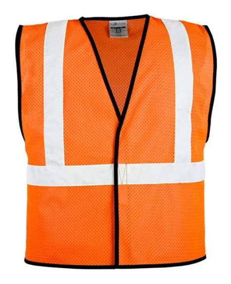 Kishigo 1571-1572 Unisex Hook-and-Loop Mesh Work Work Vest – Unisex Safety Vest | S/M–4/5XL (dual sizes) | ANSI 107 Type R Class 2