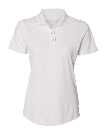 Russell Athletic 7EPTUX Women's Essential Polo – 4 oz. 100% Polyester Moisture-Wicking Golf Polo | S–XL