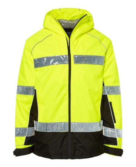 Kishigo JS152 Unisex Premium Brilliant Series Class 3 Pro Parka Jacket – Unisex Parka | M–5XL | ANSI/ISEA 107 Class 3