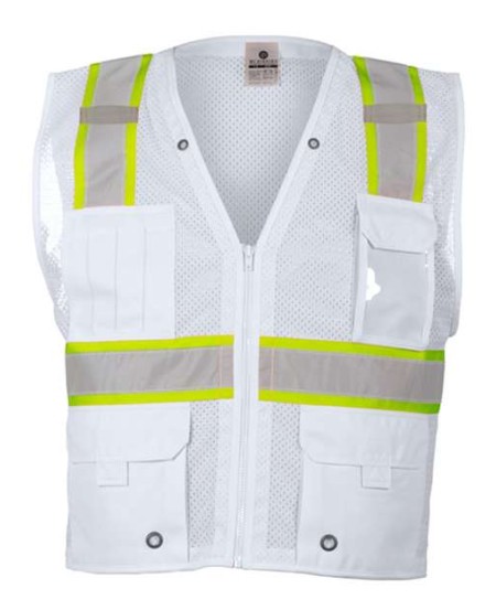 Kishigo B100-111 Unisex EV Series Enhanced Visibility Multi-Pocket Mesh Work Work Vest – Unisex Safety Vest | S/M–4/5XL (dual sizes)
