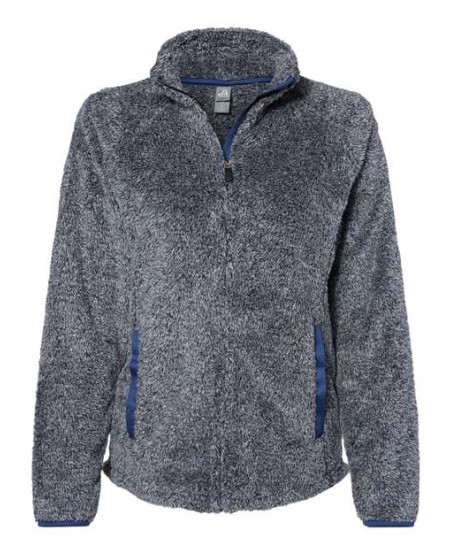 J. America 8463 Women’s Boundary Shag Frosty Sherpa Full-Zip – 7.5 oz. Women’s Full-zip jacket | S–2XL