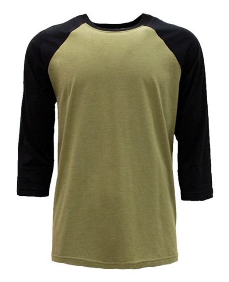 Next Level 6251 Unisex CVC Three-Quarter Sleeve Raglan T-Shirt – 4.3 oz. 60/40 CVC Contrast Raglan Tee | XS–3XL