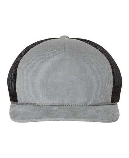 Richardson 930 Troutdale Corduroy Trucker Cap - 100% Cotton Heavyweight Corduroy Soft-Structured Five-Panel | OSFM Snapback