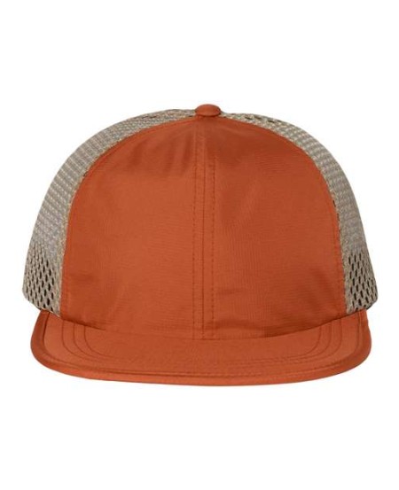 Richardson 935 Rogue Wide Set Mesh Cap - 50/50 Nylon/Polyester Front, Wide-Set Nylon Mesh Back, Packable Bill | OSFM