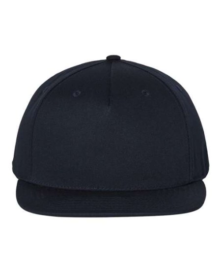 Richardson 255 Pinch Front Structured Snapback Trucker Cap - 60/40 Cotton/Polyester, Five-Panel, Flat Bill | OSFM Snapback