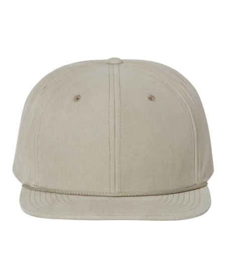 Richardson 253 Timberline Corduroy Cap - 100% Cotton Corduroy, Hi Pro Flat Bill, Fully Lined, UPF 50+ | OSFM Snapback