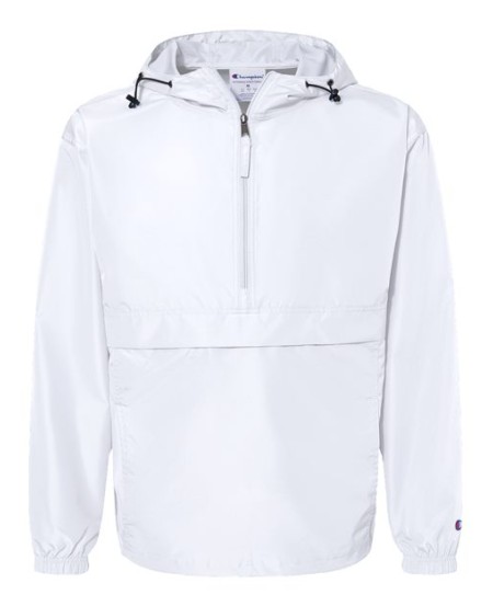 Champion CO200 Unisex Packable Anorak Jacket – 2.8 oz. 100% Polyester 70D Micro Poplin Wind- and Water-Resistant Packable Jacket | S–3XL