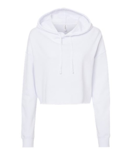 Independent Trading Co. AFX64CRP Women's Lightweight Crop Hooded Sweatshirt – 6.5 oz. Women's Crop pullover hoodie | XS–3XL