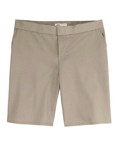 Dickies FR22 Women’s Flat Front Shorts – 6.75 oz. 65/35 Polyester/Cotton FLEX Twill StayDark® | 9” Inseam