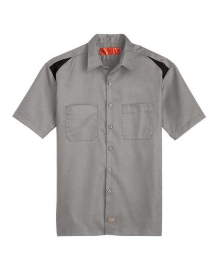 Dickies Style 05T Men’s Tall Short Sleeve Performance Team Shirt – 4.6 oz. 65/35 FLEX Twill Moisture-Wicking Tall Work Shirt