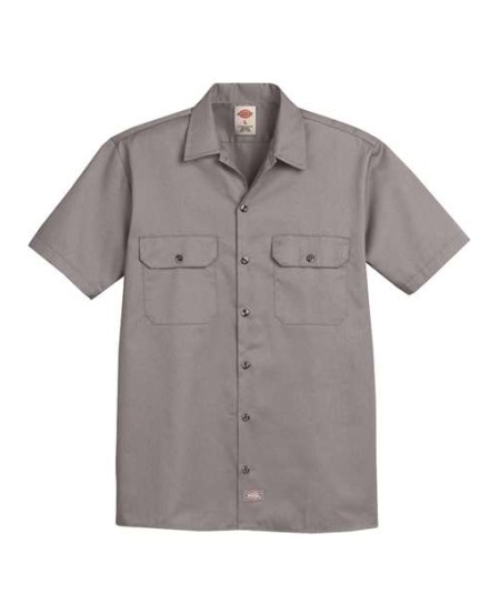 Dickies 2574 Men’s Short Sleeve Work Shirt – 5.25 oz. 65/35 Polyester/Cotton Twill Stain Release Work Shirt | S–5XL