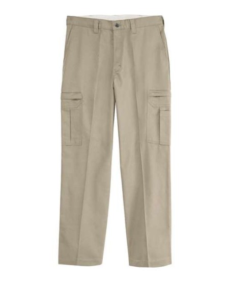 Dickies LP72 Men’s Premium Industrial Cargo Pants – 7.25 oz. 65/35 Polyester/Cotton Twill with Temp IQ® and FLEX | StayDark®