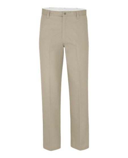 Dickies LP92 Men’s Industrial Flat Front Pants – 7.75 oz. 65/35 Polyester/Cotton Vat Dyed Twill StayDark® | Flat Front