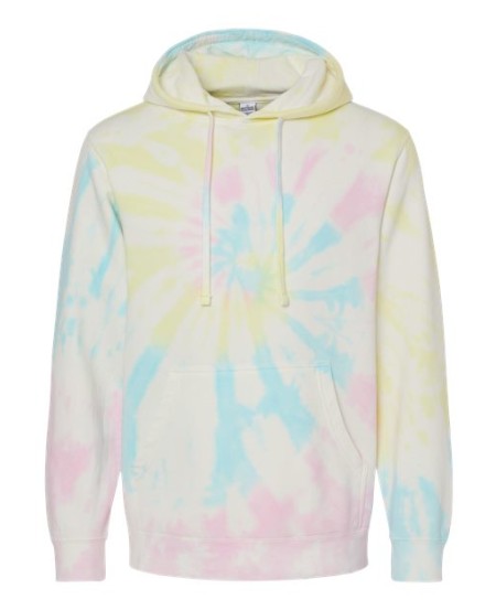 Independent Trading Co. PRM4500TD Unisex Midweight Tie-Dyed Hooded Sweatshirt – 9 oz. Unisex Pullover hoodie | XS–3XL