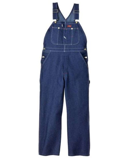 Dickies 8329EXT Men’s Bib Overall (Extended Sizes) – 11.75 oz. 100% Cotton Fine Weave Denim Bib Overall